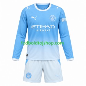 Manchester City Børn Hjemme Fodboldsæt 2026-27 L/S (+ Korte bukser)